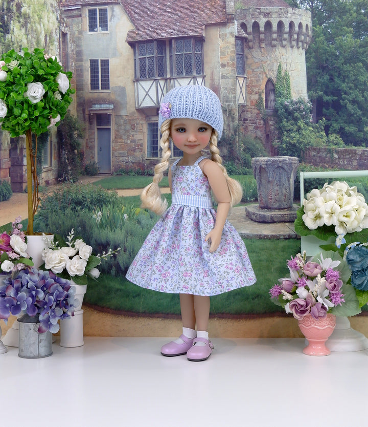 Delicate Posies - dress & sweater with shoes for Ruby Red Fashion Friends doll