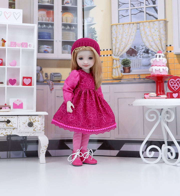 Devoted to You - dress ensemble with boots for Ruby Red Fashion Friends doll