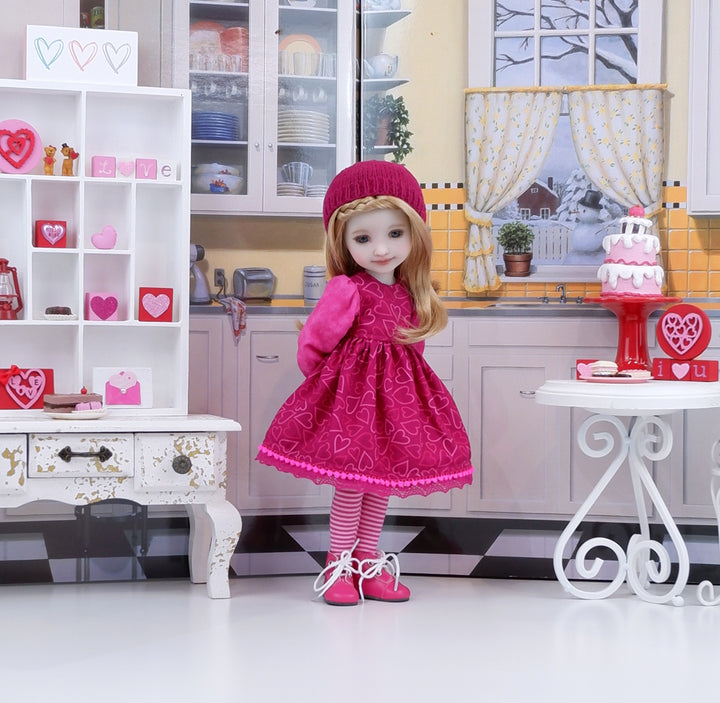 Devoted to You - dress ensemble with boots for Ruby Red Fashion Friends doll