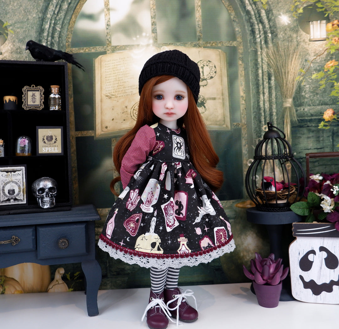 Divinations - dress ensemble with boots for Ruby Red Fashion Friends doll