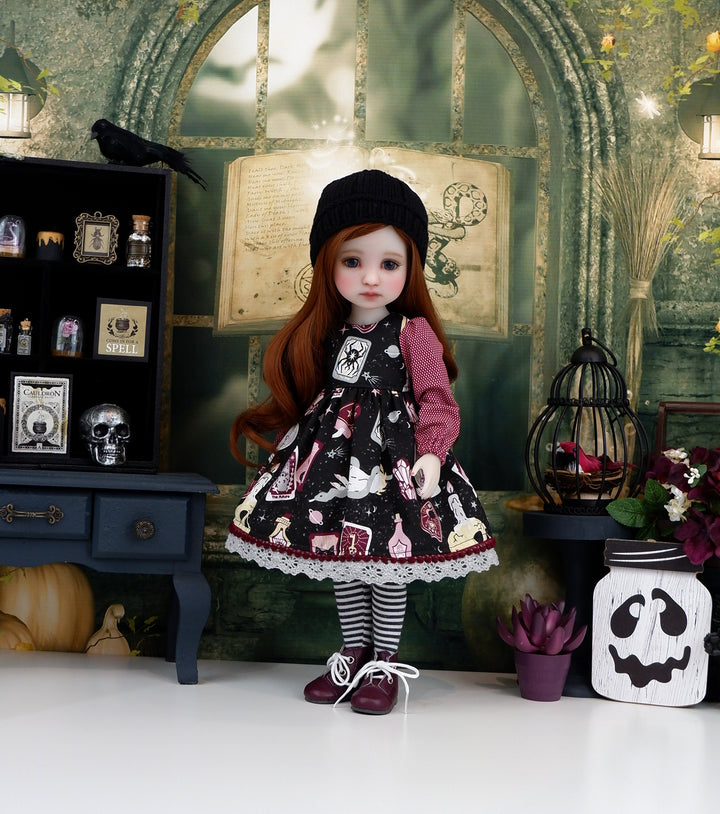 Divinations - dress ensemble with boots for Ruby Red Fashion Friends doll