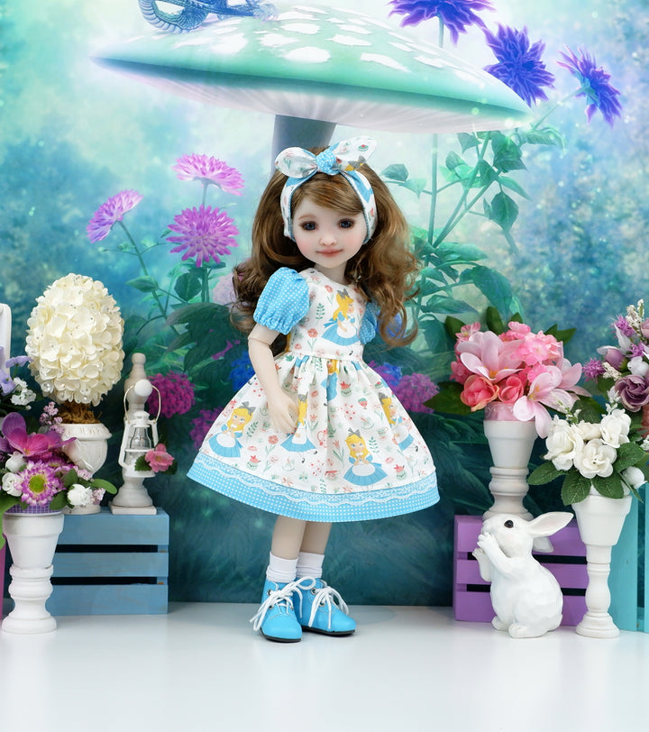 Dolly Alice - dress and boots for Ruby Red Fashion Friends doll