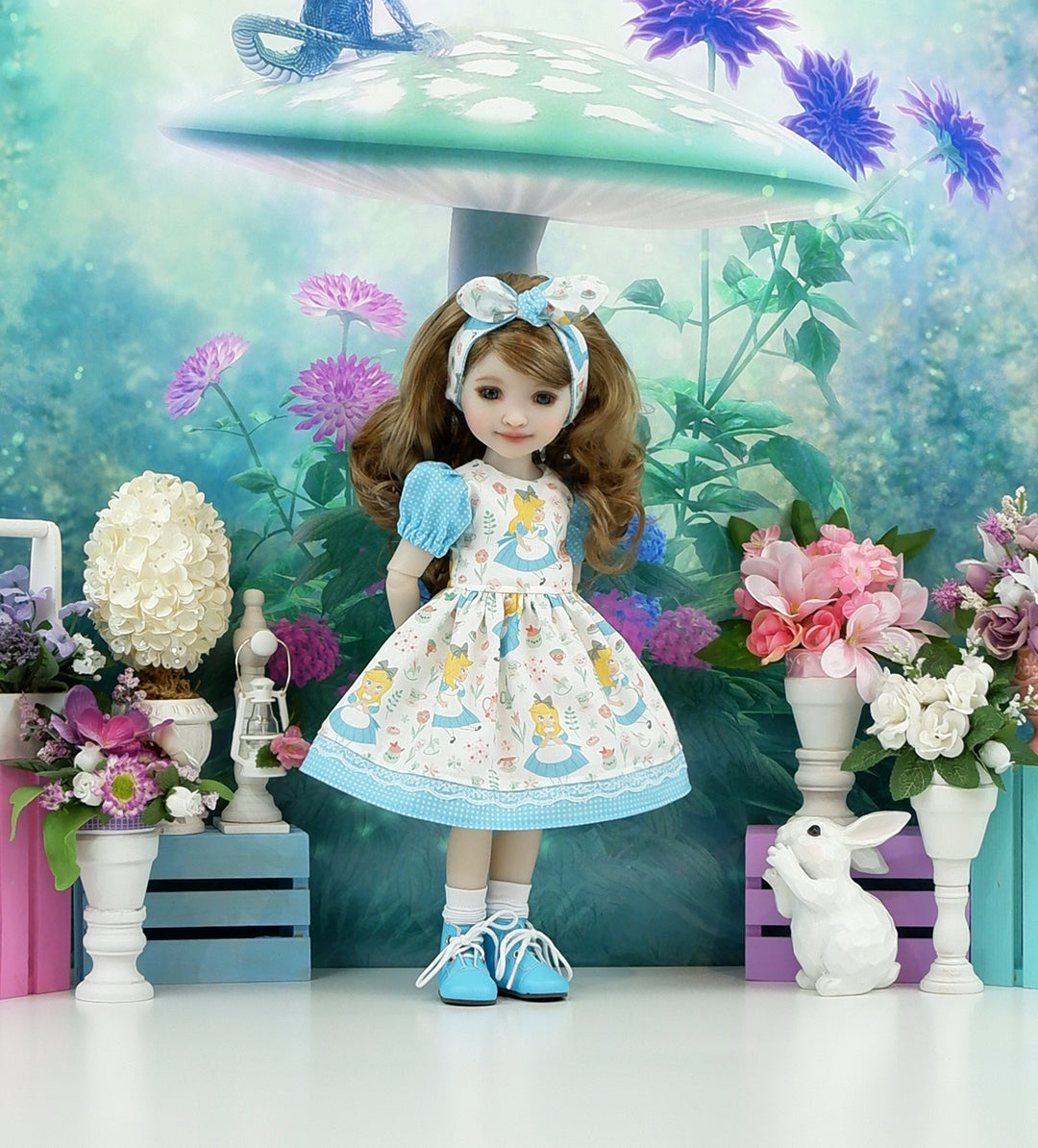 Dolly Alice - dress and boots for Ruby Red Fashion Friends doll