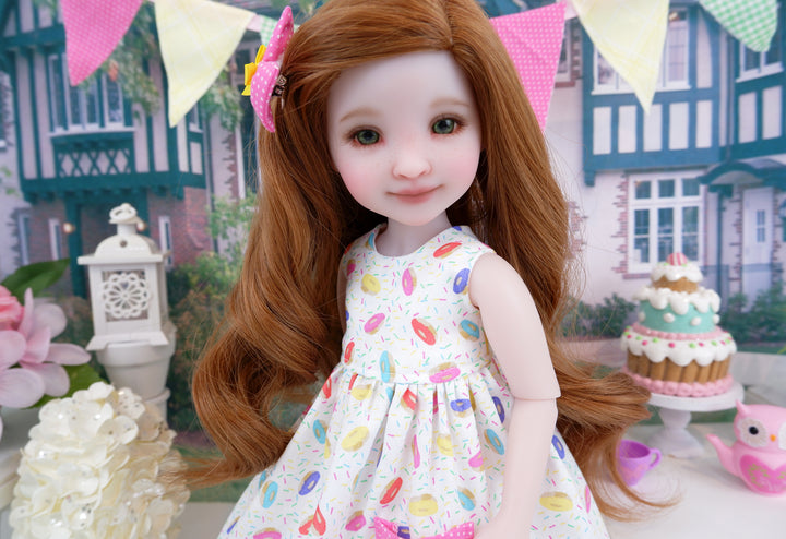 Donut Sprinkles - dress with sandals for Ruby Red Fashion Friends doll