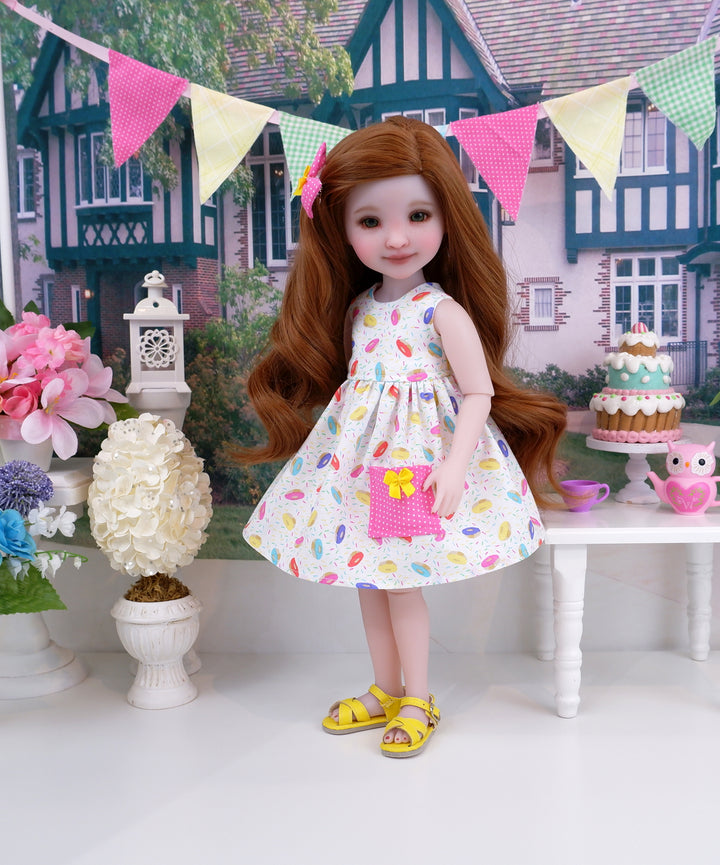 Donut Sprinkles - dress with sandals for Ruby Red Fashion Friends doll