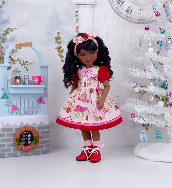 Dream Gingerbread House - dress and boots for Ruby Red Fashion Friends doll