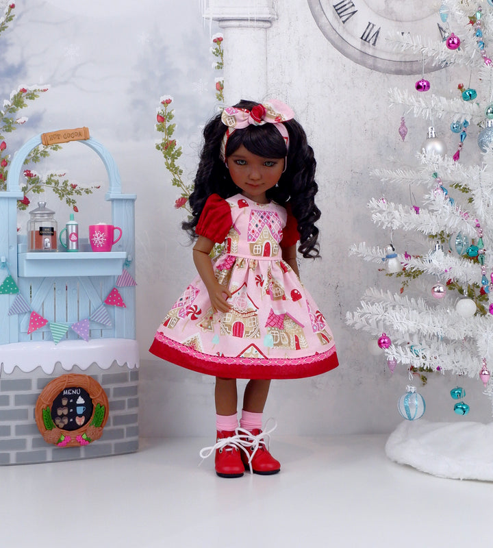 Dream Gingerbread House - dress and boots for Ruby Red Fashion Friends doll