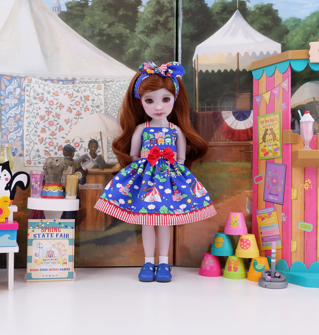 Dumbo's Circus Train - dress and shoes for Ruby Red Fashion Friends doll