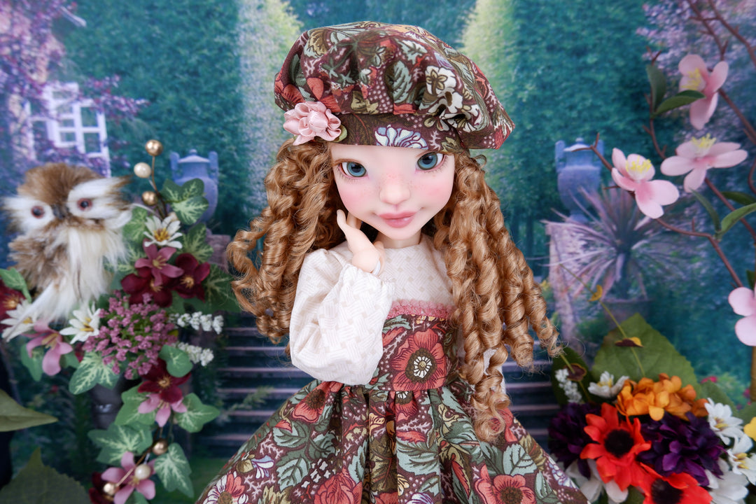 Early Autumn - dress with shoes for Anderson Art Doll BJD