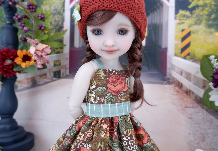 Early Autumn - dress and sweater set with boots for Ruby Red Fashion Friends doll
