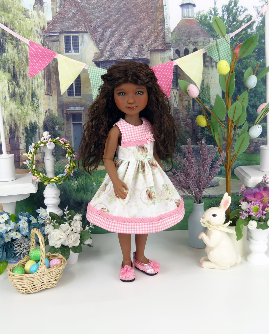 Easter Basket Too - dress with shoes for Ruby Red Fashion Friends doll