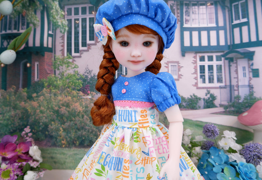 Easter Celebration - dress and saddle shoes for Ruby Red Fashion Friends doll