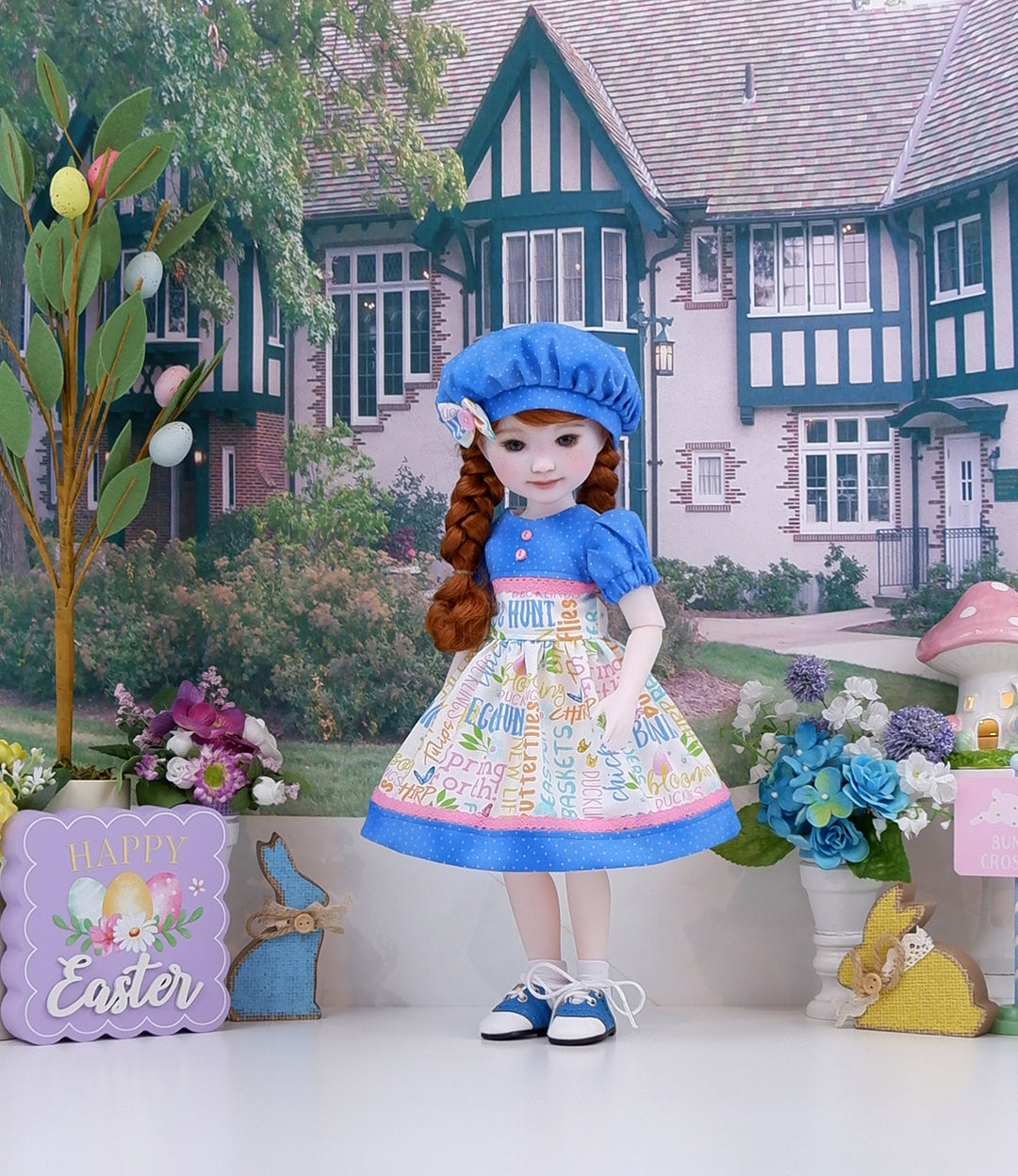 Easter Celebration - dress and saddle shoes for Ruby Red Fashion Friends doll