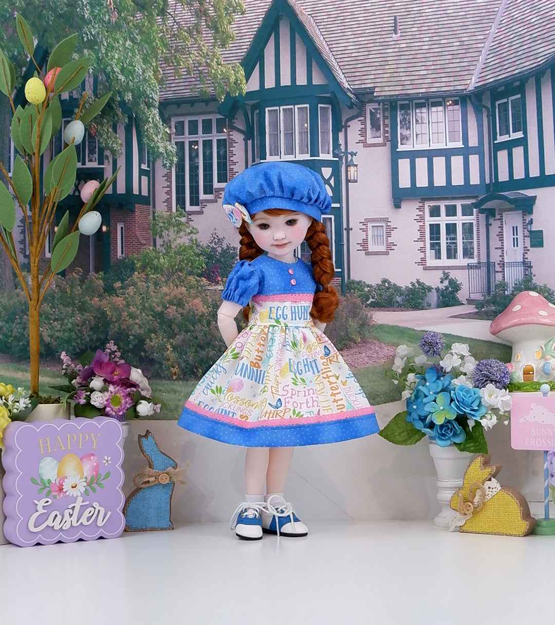 Easter Celebration - dress and saddle shoes for Ruby Red Fashion Friends doll