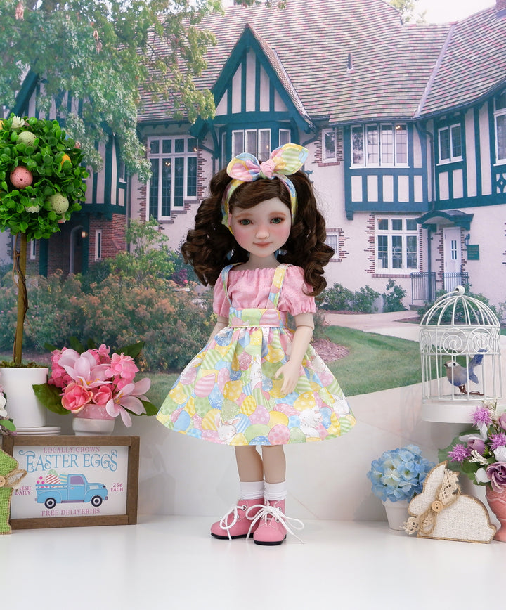 Easter Hide & Seek - blouse & jumper with boots for Ruby Red Fashion Friends doll