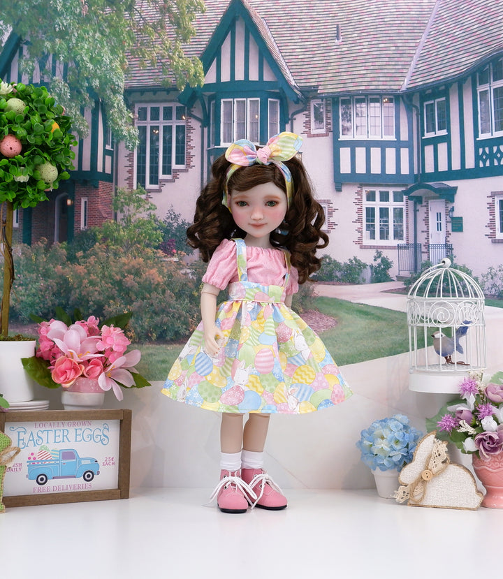 Easter Hide & Seek - blouse & jumper with boots for Ruby Red Fashion Friends doll