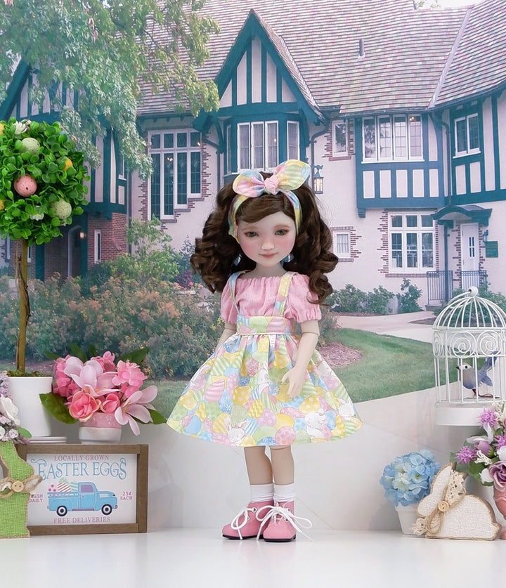 Easter Hide & Seek - blouse & jumper with boots for Ruby Red Fashion Friends doll