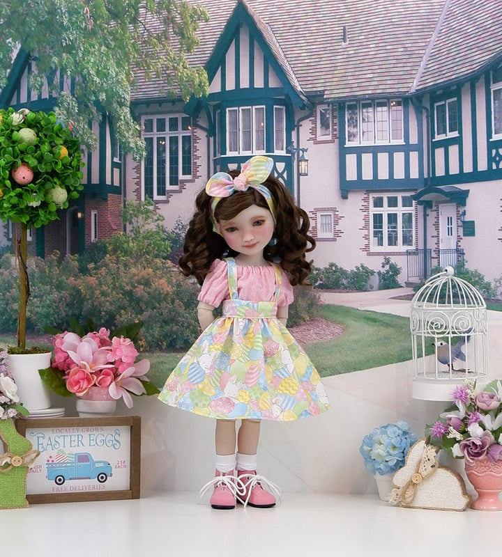 Easter Hide & Seek - blouse & jumper with boots for Ruby Red Fashion Friends doll
