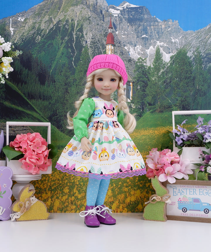 Easter in Disneyland - dress with boots for Ruby Red Fashion Friends doll