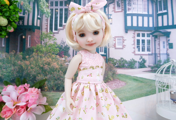 Easter Innocence - dress and sandals for Ruby Red Fashion Friends doll