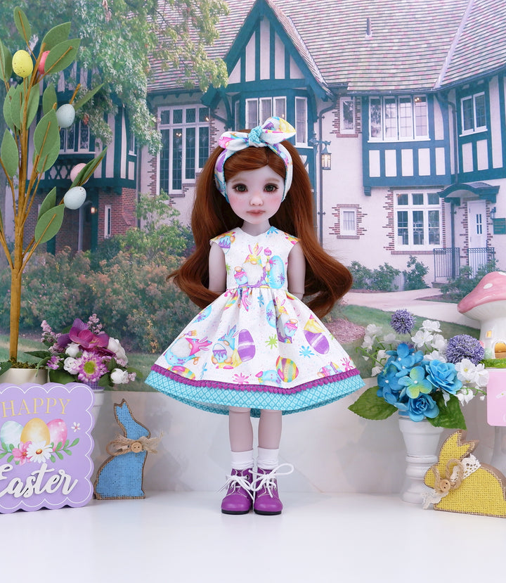 Eggs-travaganza - dress with boots for Ruby Red Fashion Friends doll