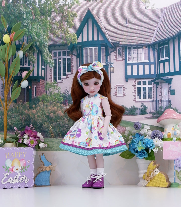 Eggs-travaganza - dress with boots for Ruby Red Fashion Friends doll