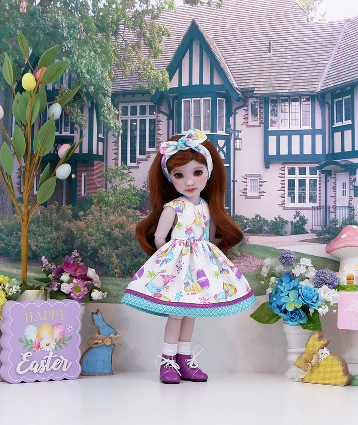 Eggs-travaganza - dress with boots for Ruby Red Fashion Friends doll