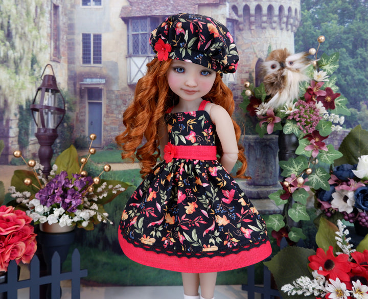 Elderberry & Oak - dress with shoes for Ruby Red Fashion Friends doll