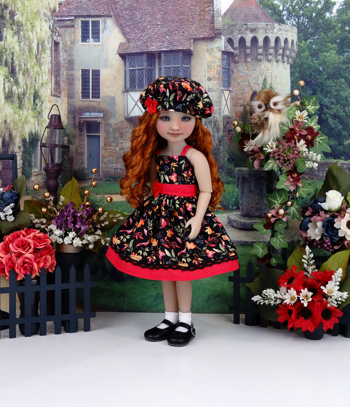 Elderberry & Oak - dress with shoes for Ruby Red Fashion Friends doll