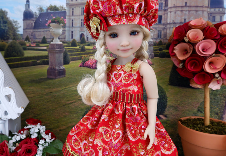 Elegant Valentine - dress with shoes for Ruby Red Fashion Friends doll