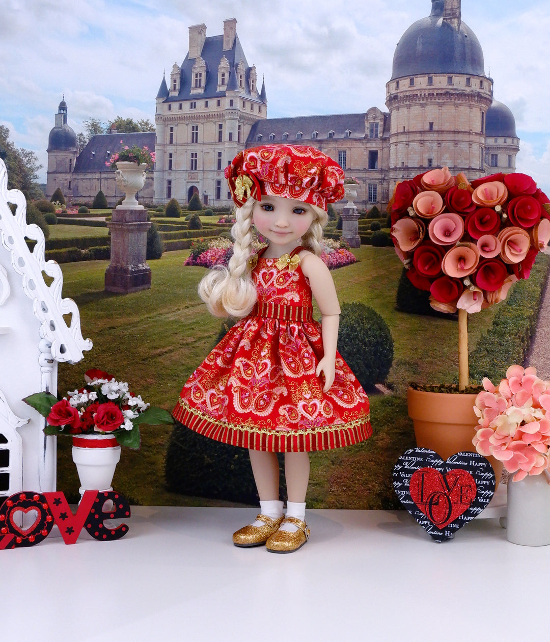Elegant Valentine - dress with shoes for Ruby Red Fashion Friends doll