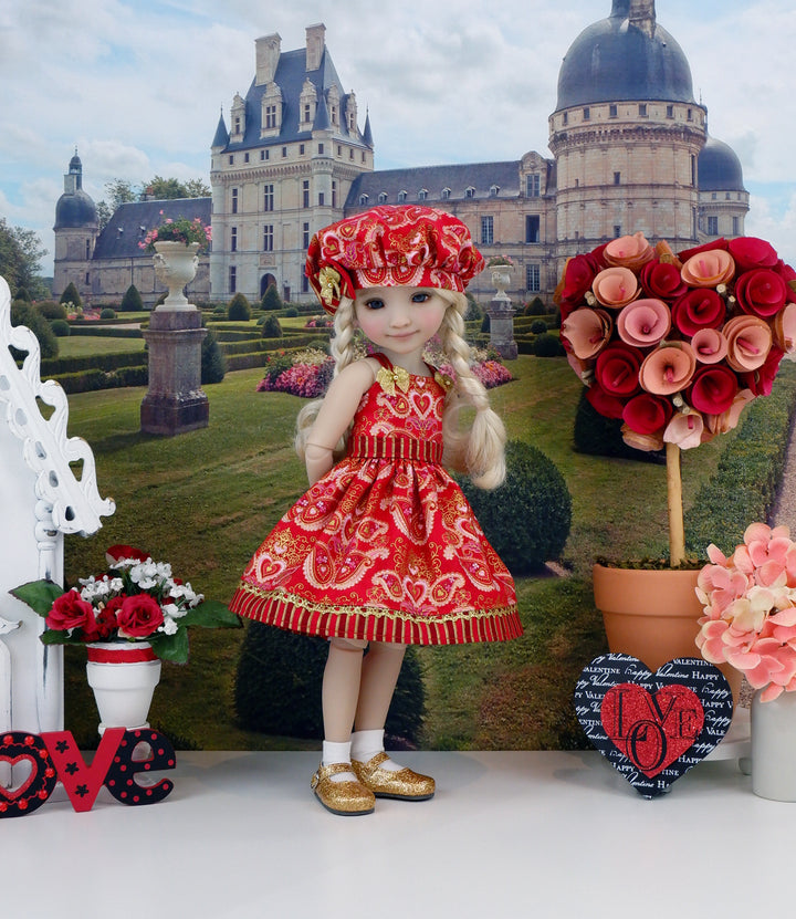Elegant Valentine - dress with shoes for Ruby Red Fashion Friends doll