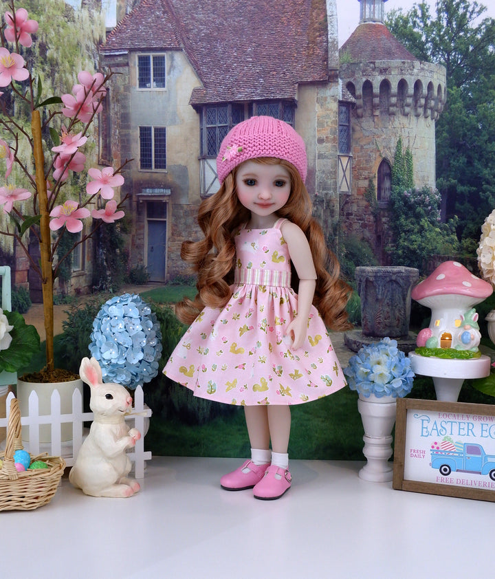 Enchanted Easter - dress and sweater with shoes for Ruby Red Fashion Friends doll