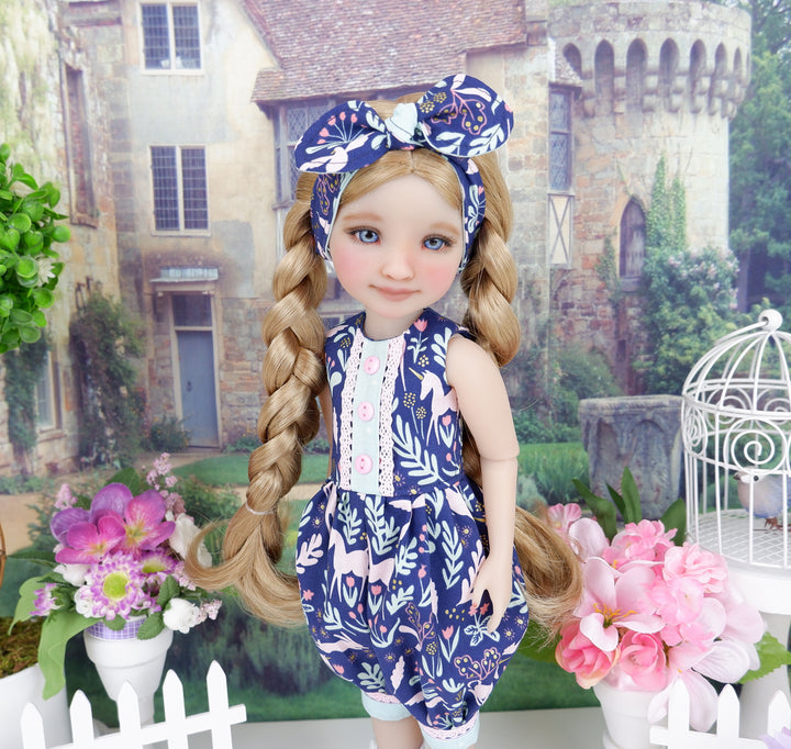 Enchanted Meadow - romper with boots for Ruby Red Fashion Friends doll