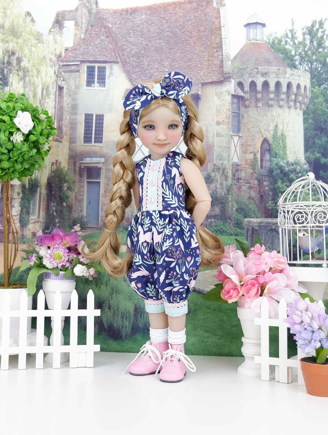 Enchanted Meadow - romper with boots for Ruby Red Fashion Friends doll