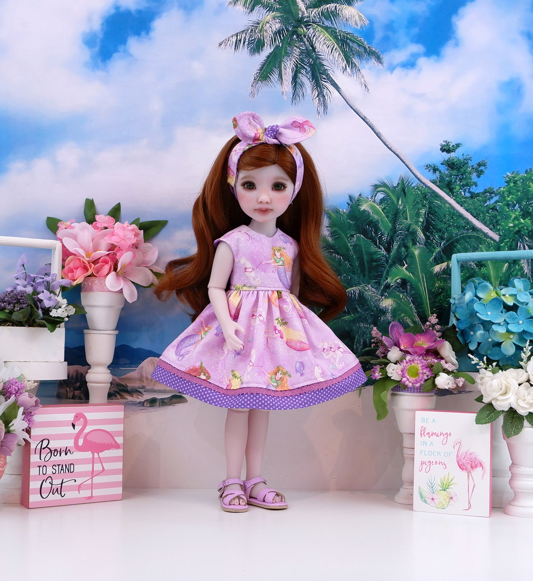 Enchanted Seas - dress with sandals for Ruby Red Fashion Friends doll