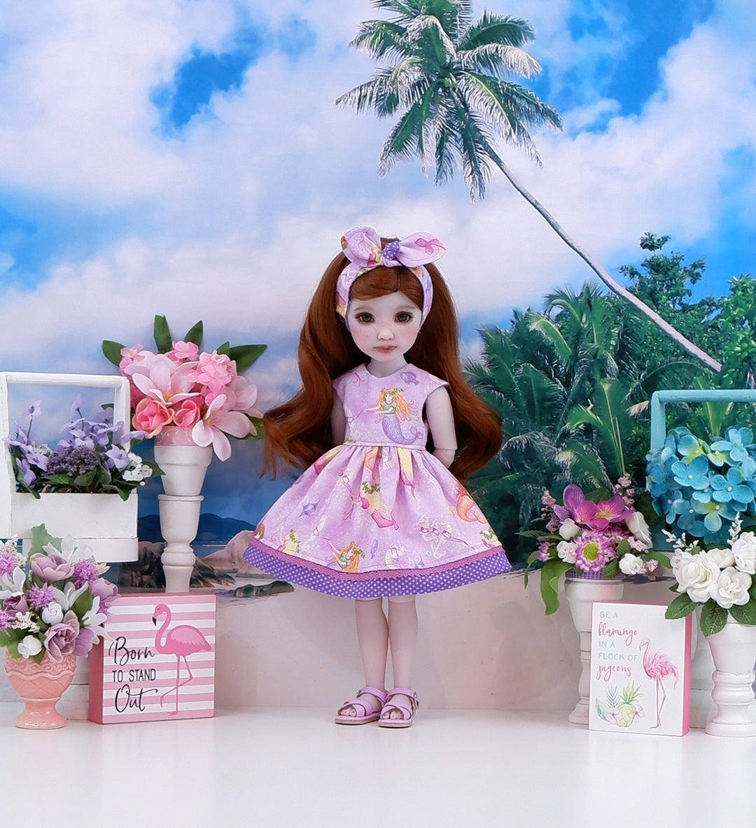Enchanted Seas - dress with sandals for Ruby Red Fashion Friends doll
