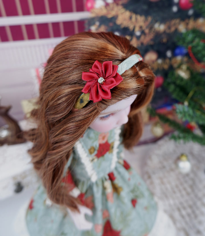 Enchanting Poinsettias - dress with shoes for Ruby Red Fashion Friends doll