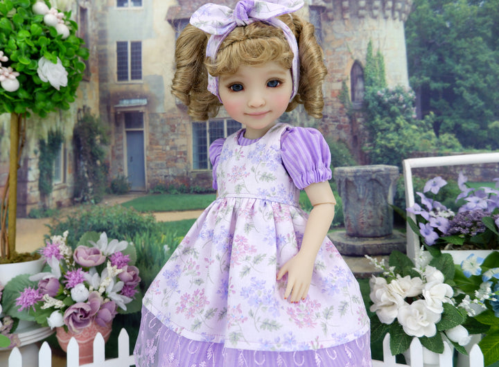 Enchanting Wildflowers - dress & pinafore with boots for Ruby Red Fashion Friends doll