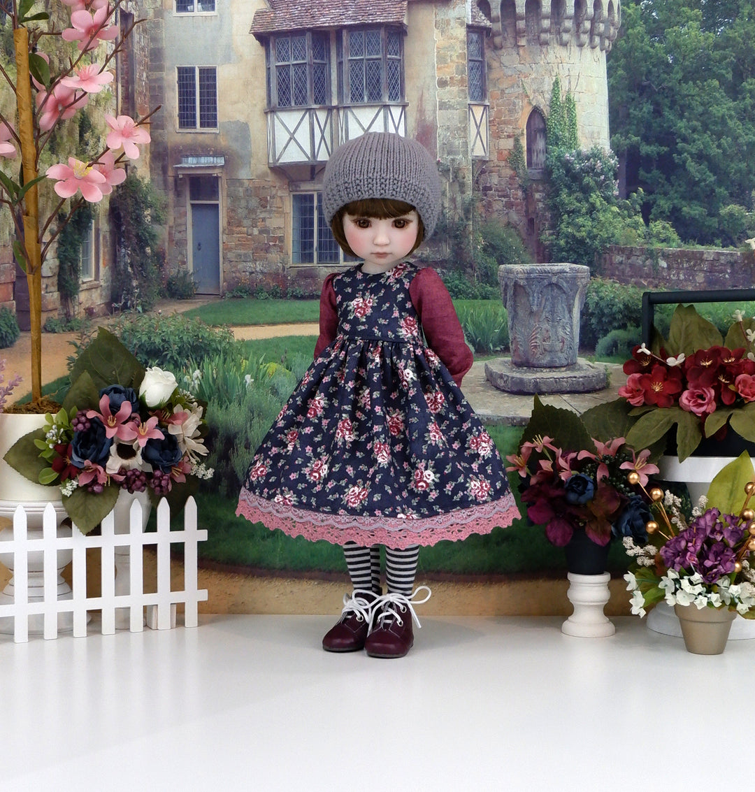 English Autumn - dress with boots for Ruby Red Fashion Friends doll