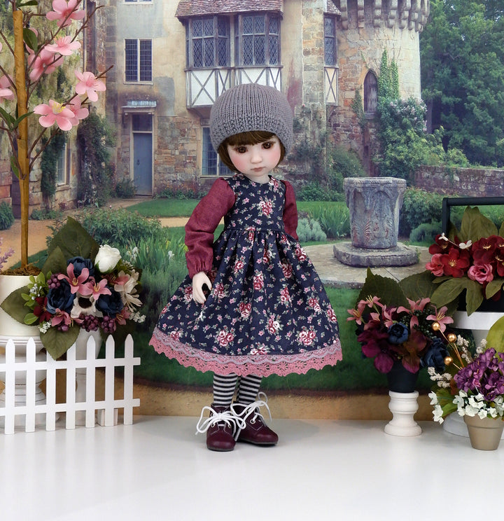 English Autumn - dress with boots for Ruby Red Fashion Friends doll