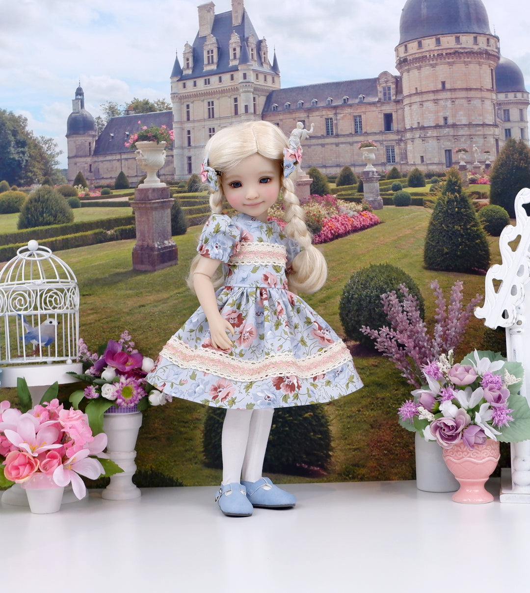 English Camellia - dress with shoes for Ruby Red Fashion Friends doll