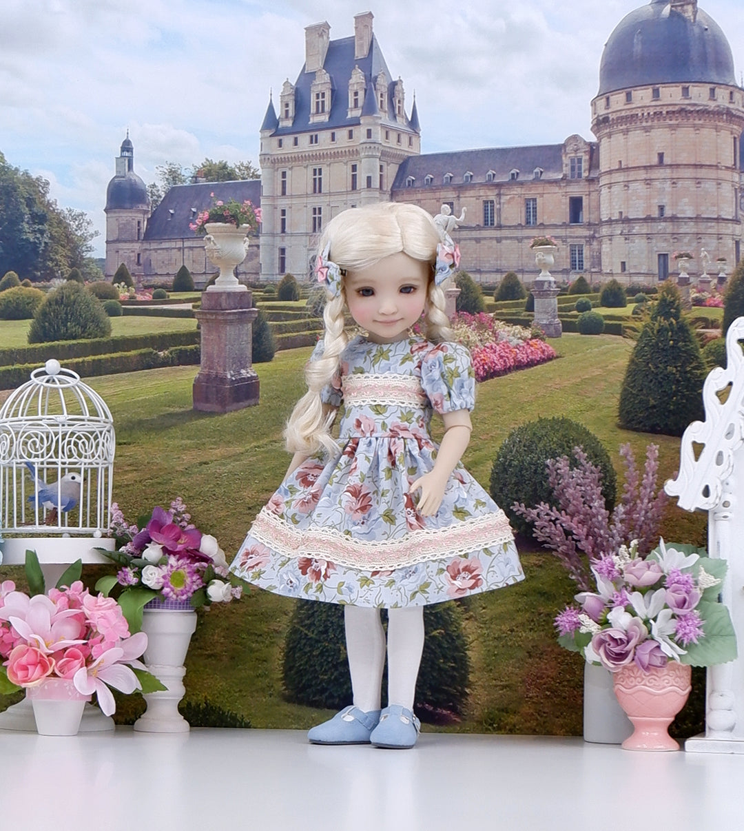 English Camellia - dress with shoes for Ruby Red Fashion Friends doll