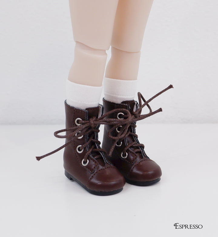 Mid Calf Lace Up Boots - 58mm - Fashion Friends doll shoes