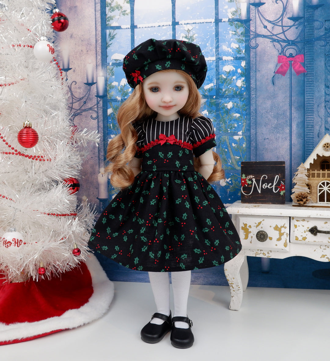 Evening Holly - dress and shoes for Ruby Red Fashion Friends doll