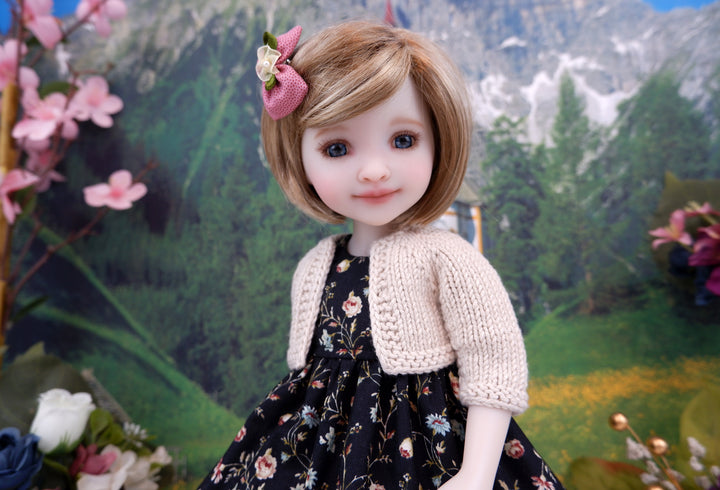 Evening Wildflowers - dress, sweater &amp; boots for Ruby Red Fashion Friends doll