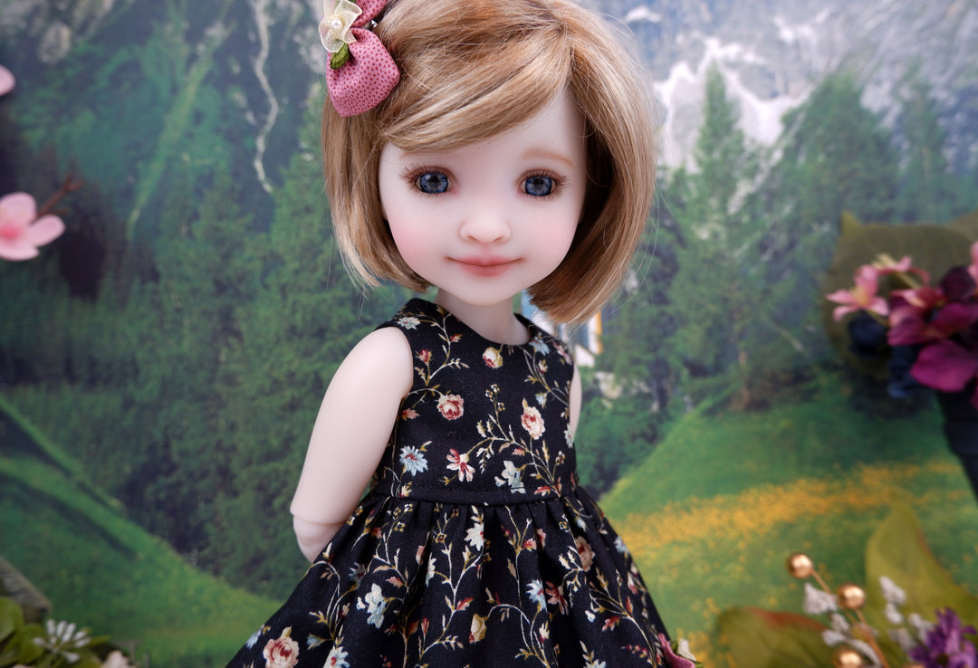 Evening Wildflowers - dress, sweater &amp; boots for Ruby Red Fashion Friends doll