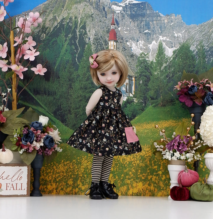 Evening Wildflowers - dress, sweater &amp; boots for Ruby Red Fashion Friends doll