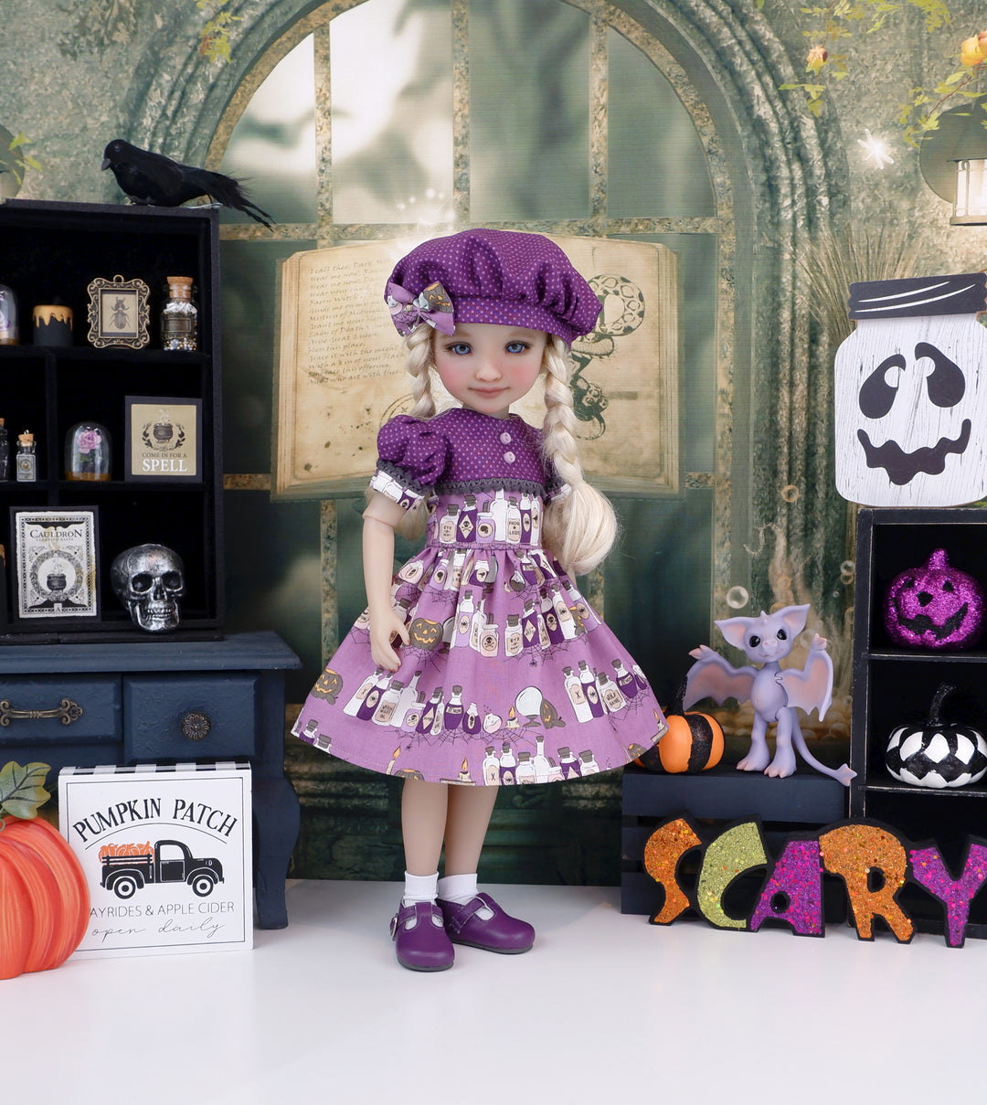 Eye of Newt - dress with shoes for Ruby Red Fashion Friends doll