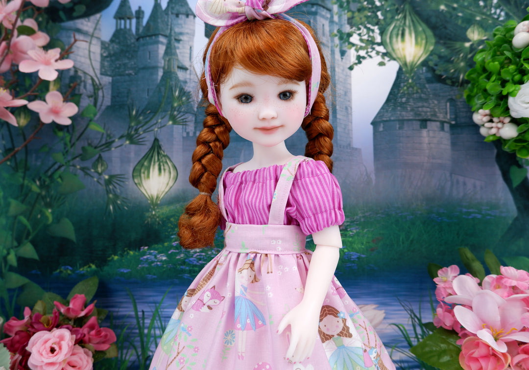 Fairy Forest - blouse & jumper with boots for Ruby Red Fashion Friends doll